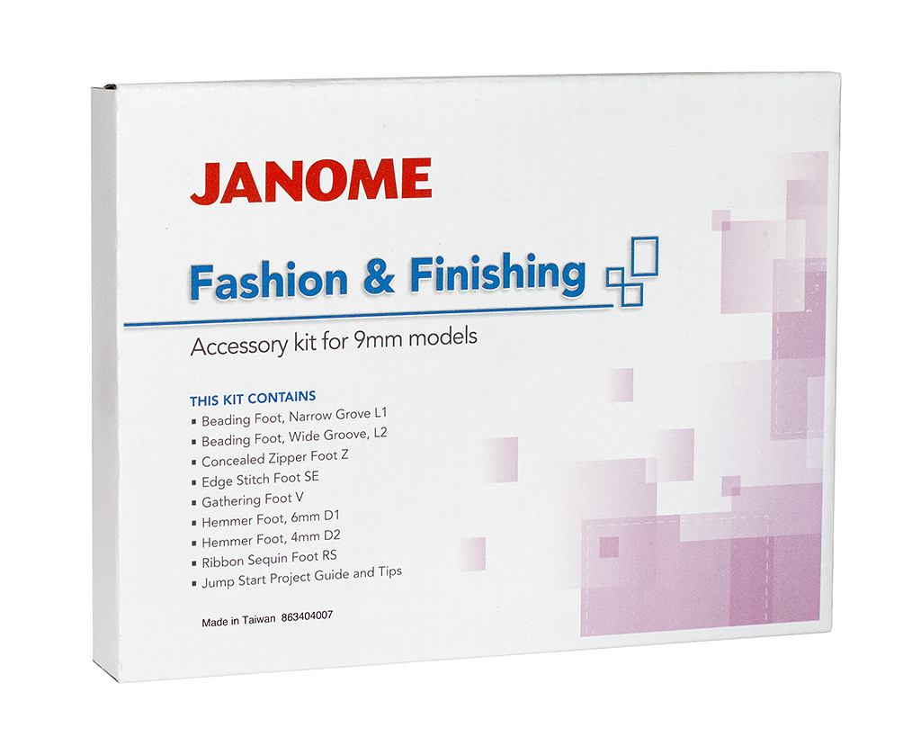 JANOME 863-404-007 Набор лапок для модных и стильных изделий (для машин с  зигзагом 9 мм) – купить с доставкой в интернет-магазине Модиста